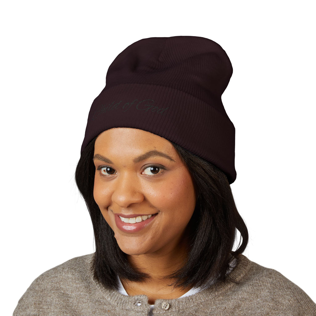 Child of God Embroidered Cuffed Beanie