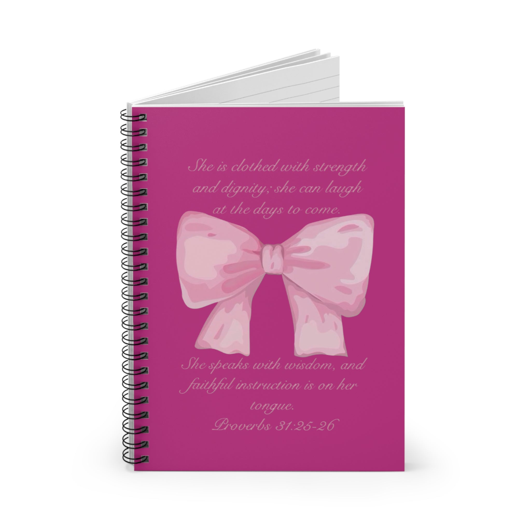 Spiral Proverbs 31:25-26 Notebook