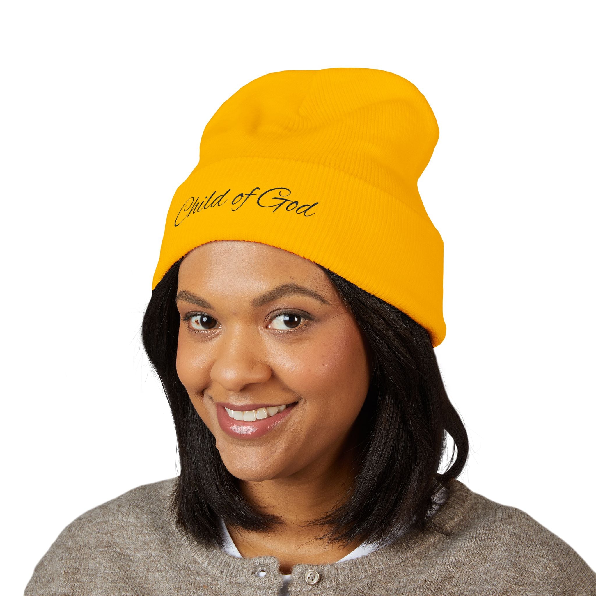 Child of God Embroidered Cuffed Beanie