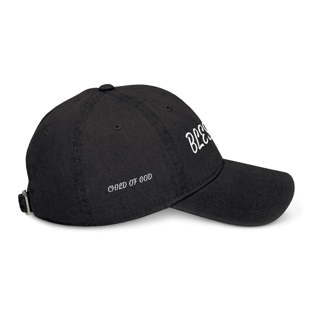 Blessed & Child of God Denim Hat — Embroidered Faith Baseball Cap