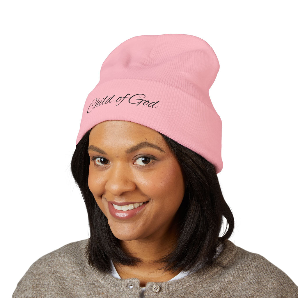 Child of God Embroidered Cuffed Beanie