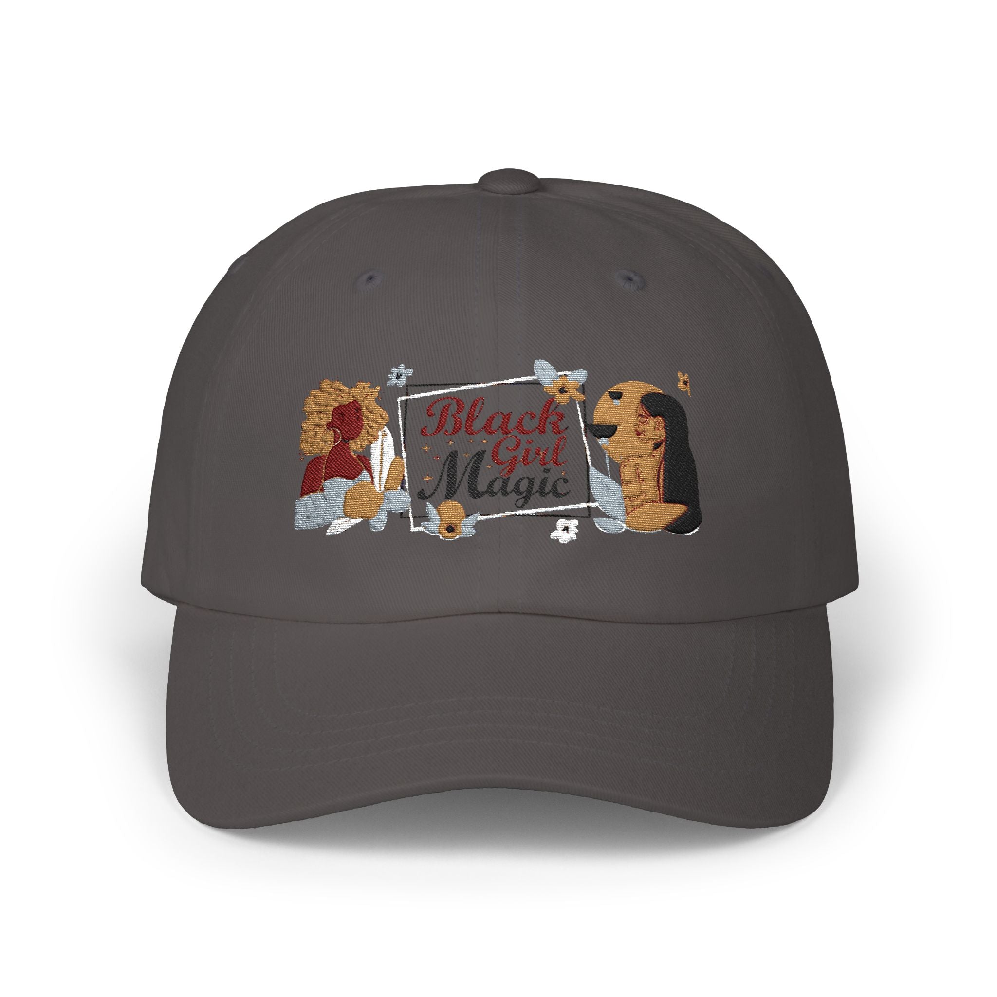 Black Girl Magic Cap, Embroidered Baseball Cap, Afrocentric Headwear, Melanin Poppin Cap, Women's Accessories