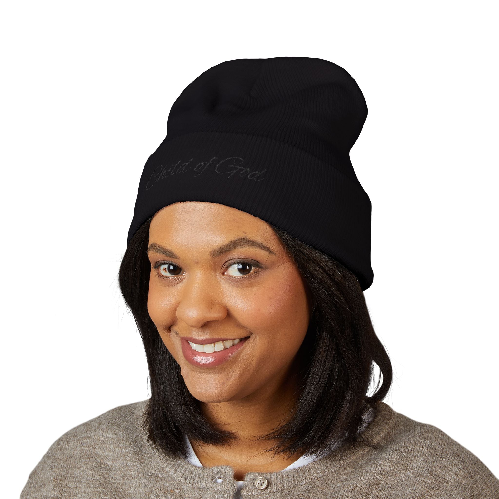Child of God Embroidered Cuffed Beanie