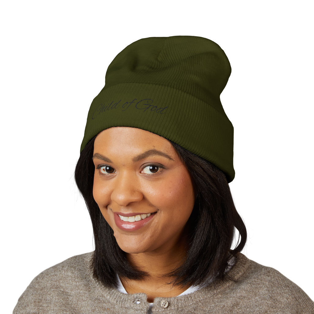 Child of God Embroidered Cuffed Beanie