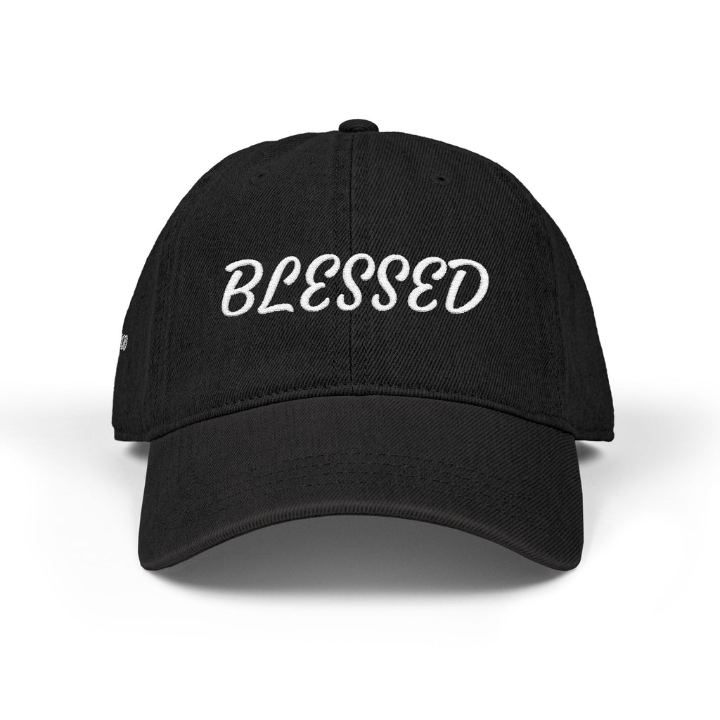 Blessed & Child of God Denim Hat — Embroidered Faith Baseball Cap