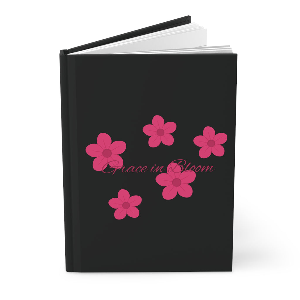 Grace in Bloom Hardcover Journal — Matte Floral Notebook for Daily Reflection