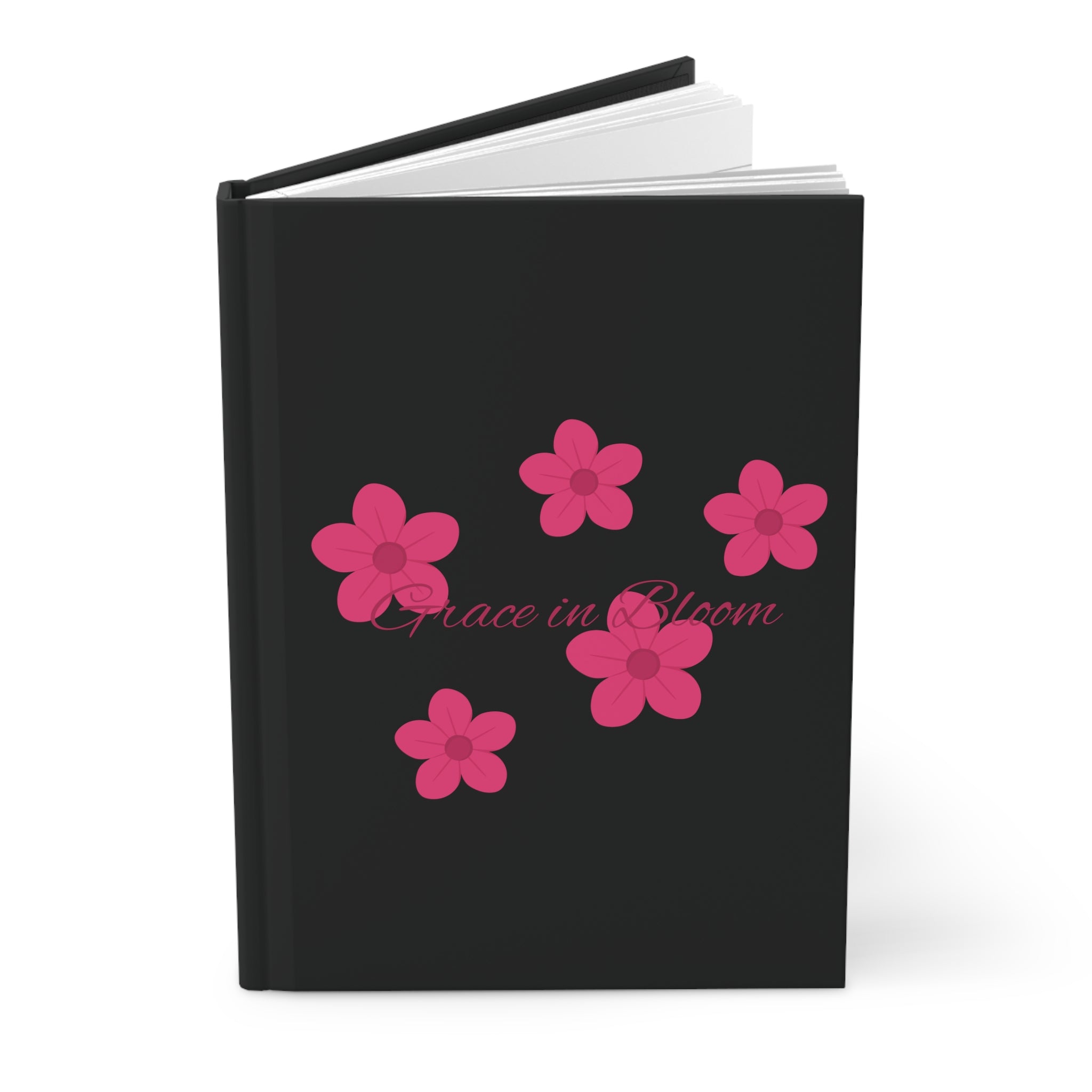 Grace in Bloom Hardcover Journal — Matte Floral Notebook for Daily Reflection