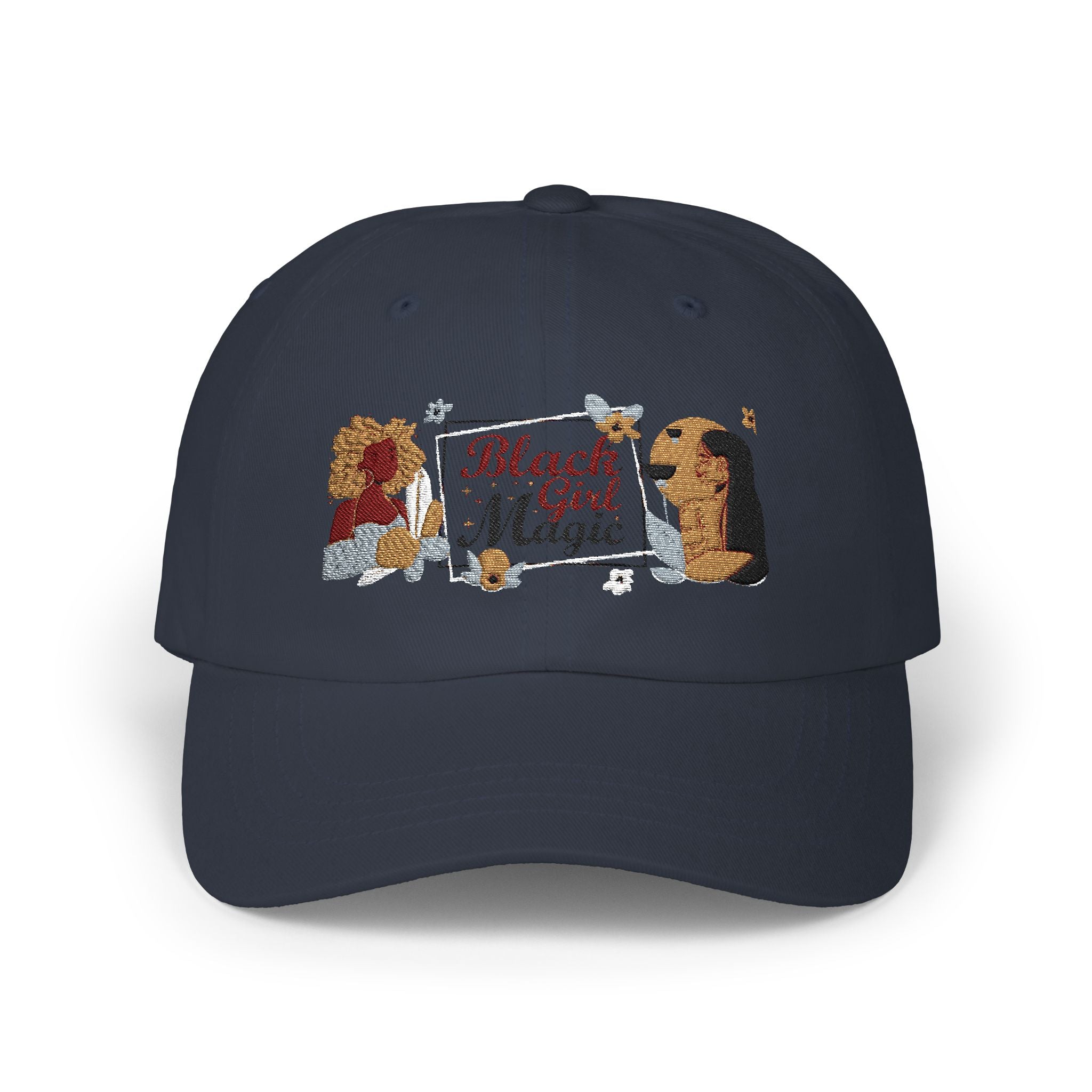 Black Girl Magic Cap, Embroidered Baseball Cap, Afrocentric Headwear, Melanin Poppin Cap, Women's Accessories