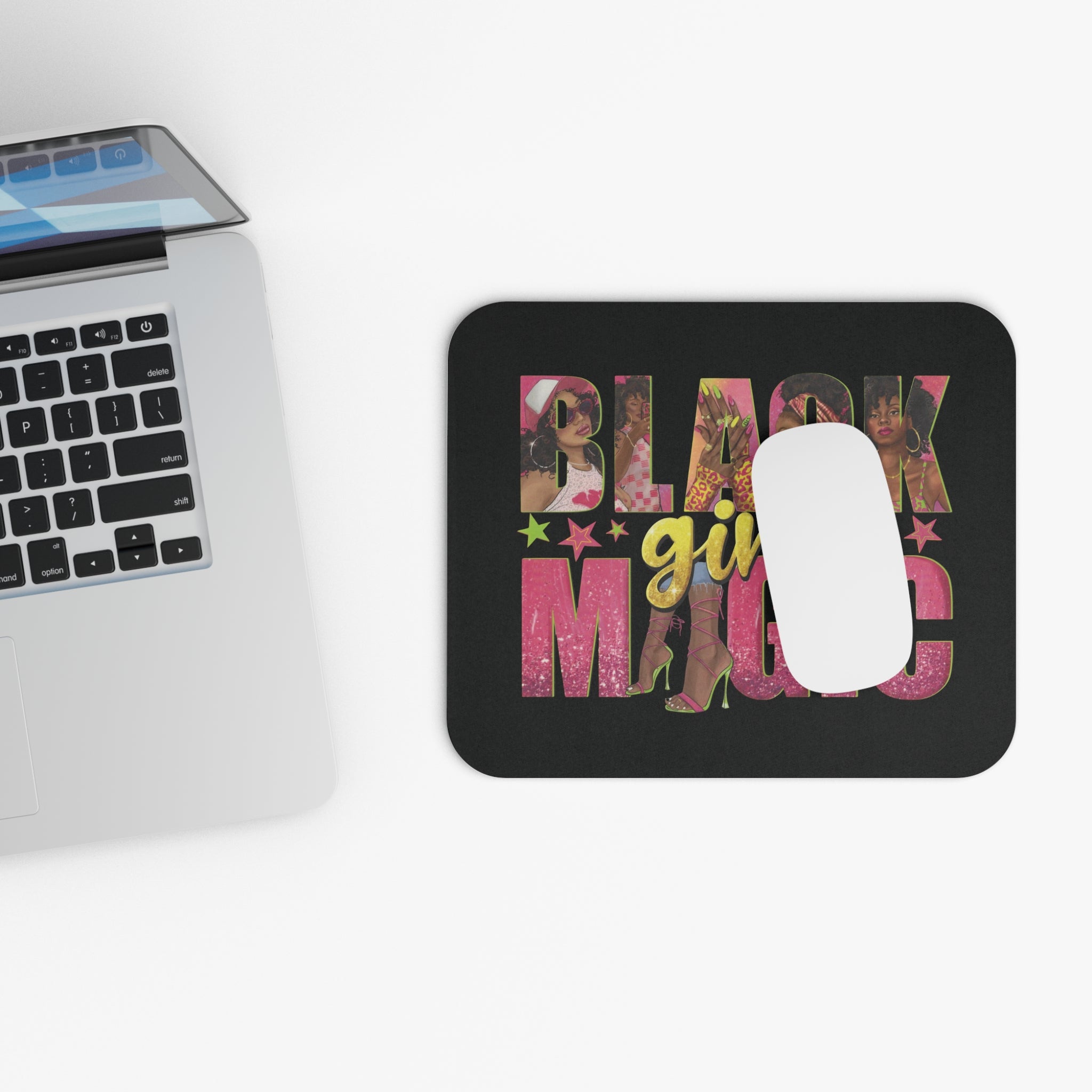 Black Girl Magic Mouse Pad — Empowering Desk Mat for Women