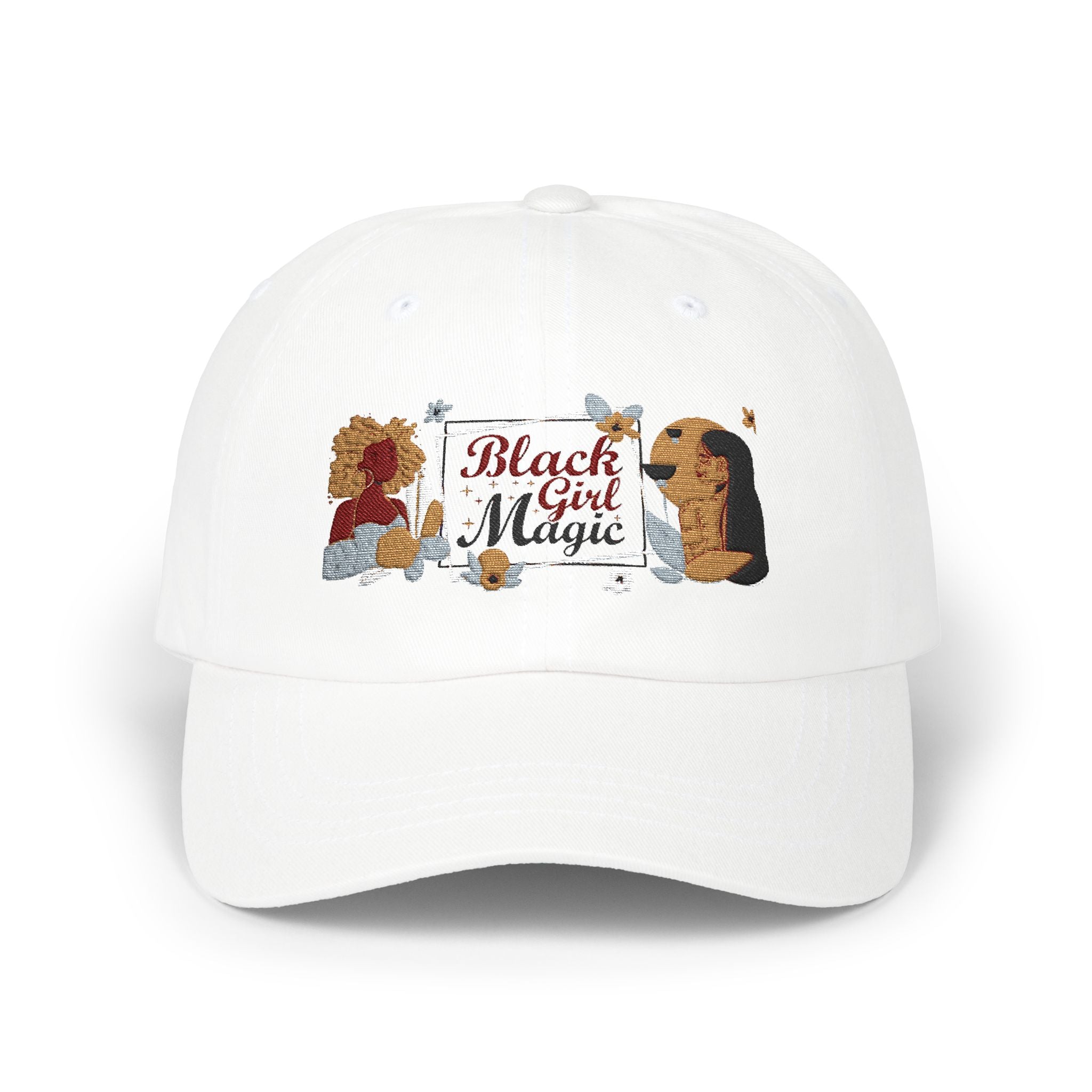 Black Girl Magic Cap, Embroidered Baseball Cap, Afrocentric Headwear, Melanin Poppin Cap, Women's Accessories