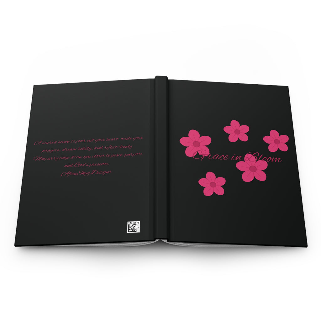 Grace in Bloom Hardcover Journal — Matte Floral Notebook for Daily Reflection