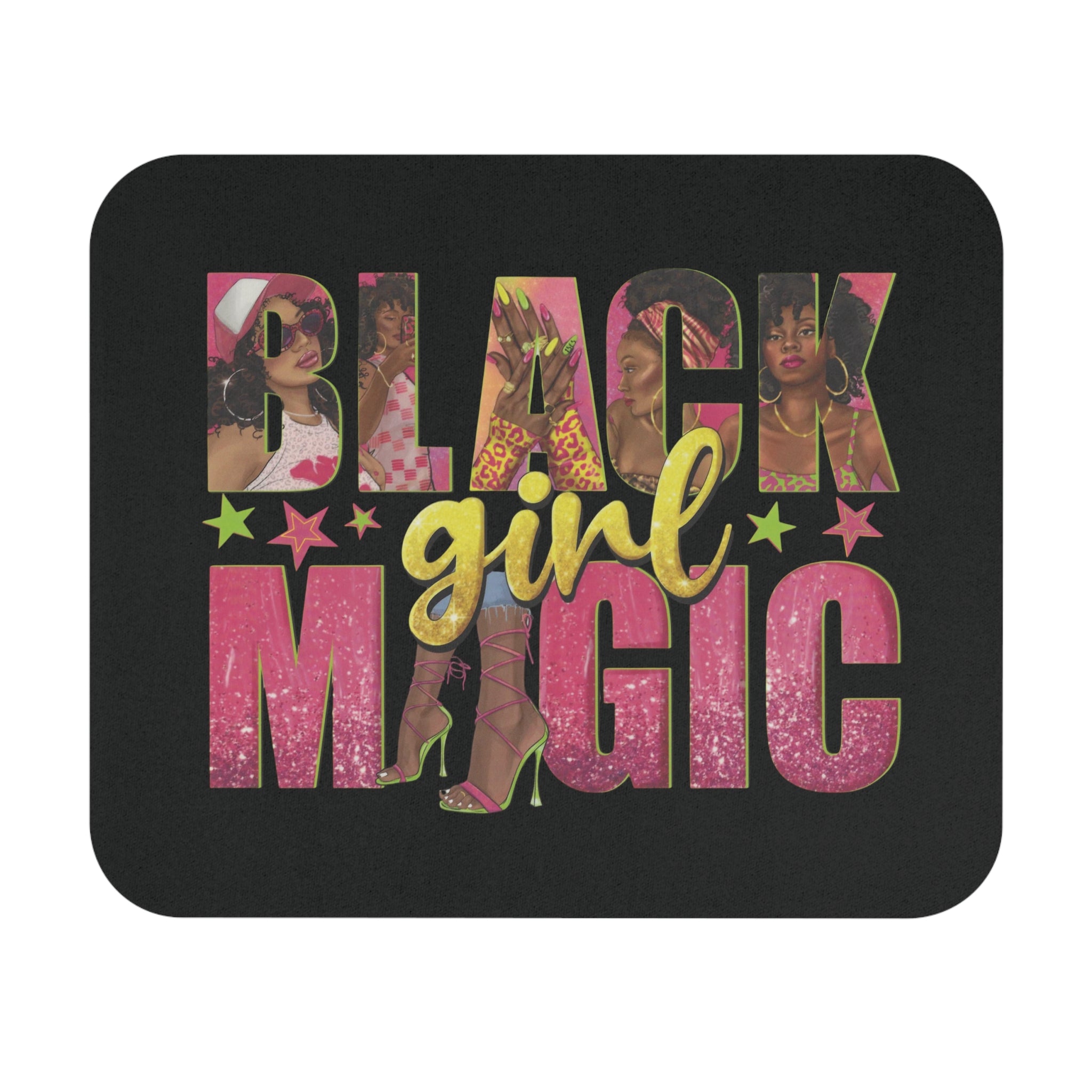 Black Girl Magic Mouse Pad — Empowering Desk Mat for Women