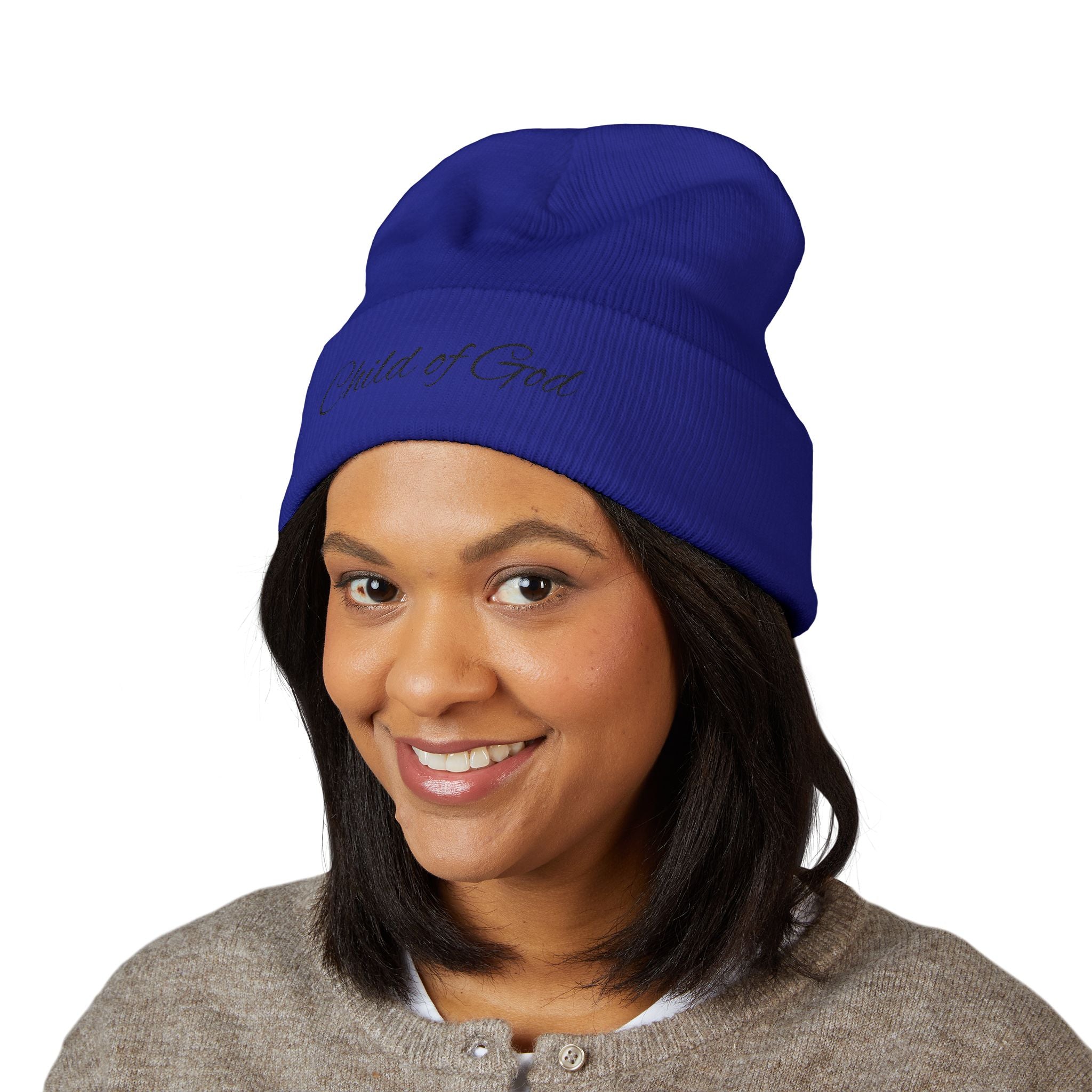 Child of God Embroidered Cuffed Beanie