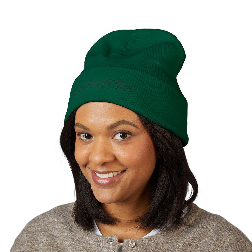 Child of God Embroidered Cuffed Beanie