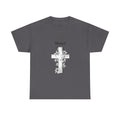 Blessed Cross Unisex Heavy Cotton Tee, Faith T-Shirt, Religious Gift, Spiritual Apparel, Christian Clothing, Everyday Wear