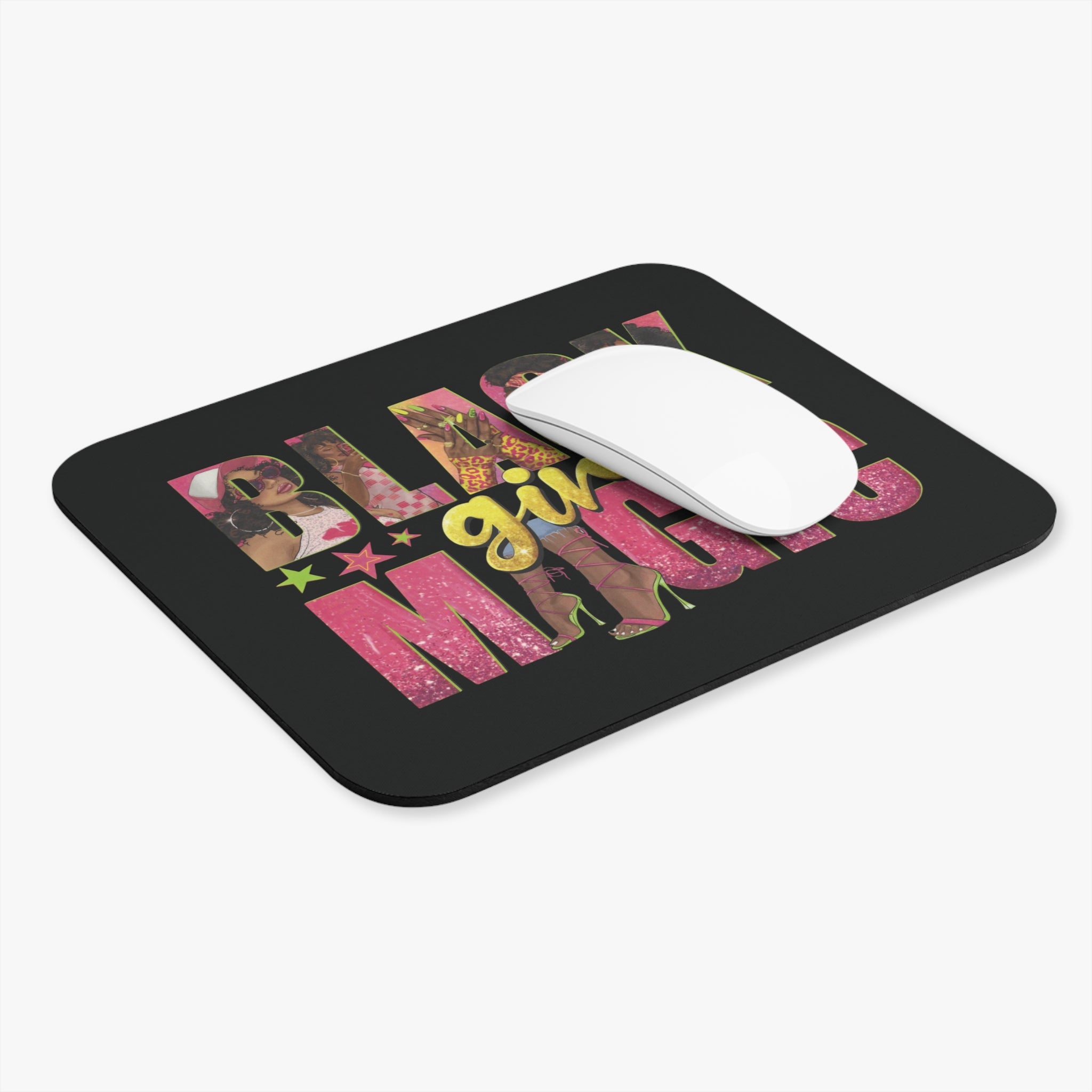 Black Girl Magic Mouse Pad — Empowering Desk Mat for Women