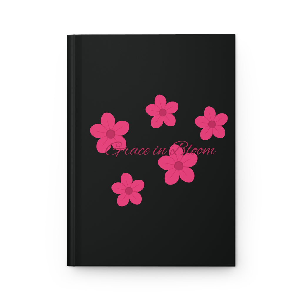 Grace in Bloom Hardcover Journal — Matte Floral Notebook for Daily Reflection