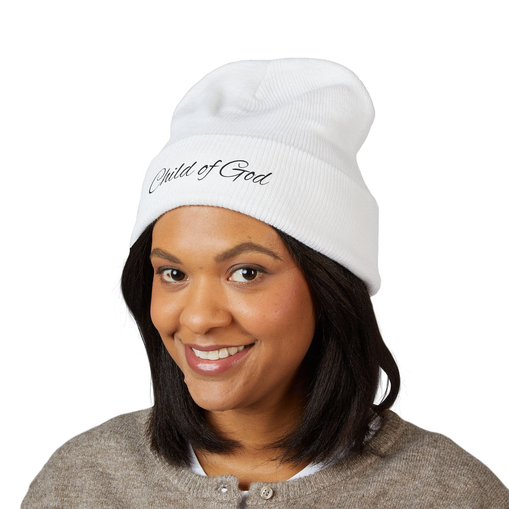 Child of God Embroidered Cuffed Beanie