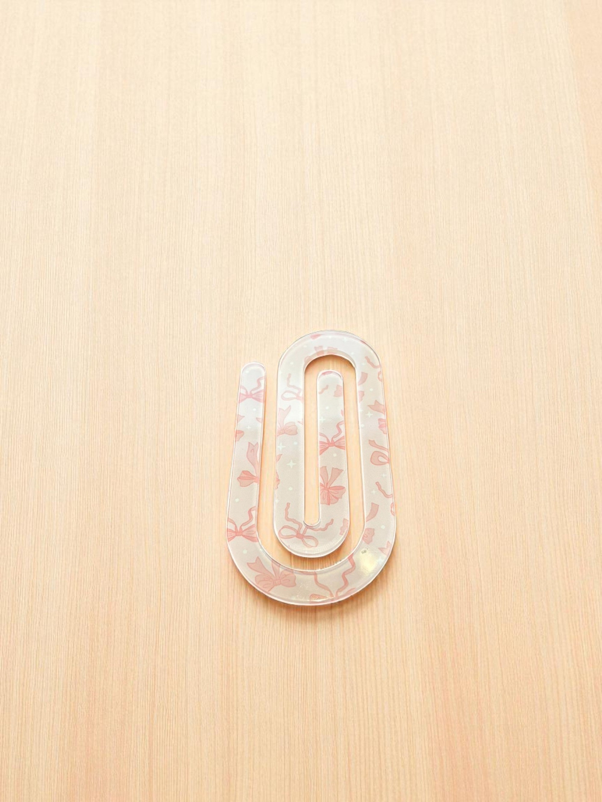 Pink Bow Jumbo Paper Clip